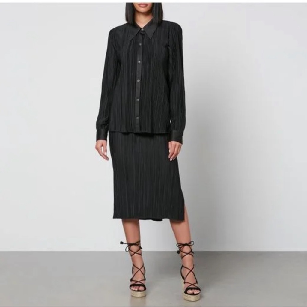 Anine Bing Nuri Pliss Shirt